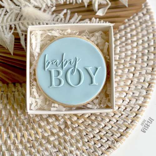 Cookie Stamp Debosser - Baby Boy - Click Image to Close